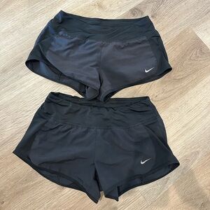 Lot of two Nike Women's Black Shorts dry fit size small